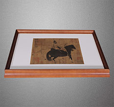 留坝书画装裱配框服务案例